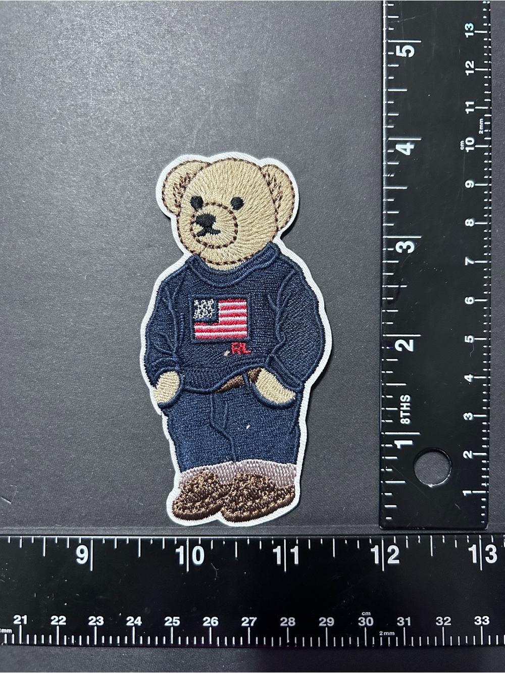 Ralph Lauren Polo Bear Embroidered Patches a lot of 6 Iron-on - Picture 4 of 16
